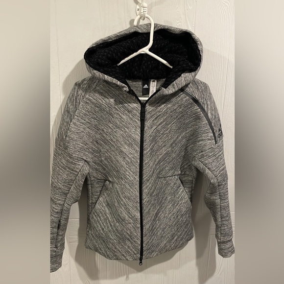 Adidas heavy, zip up - Picture 2 of 5